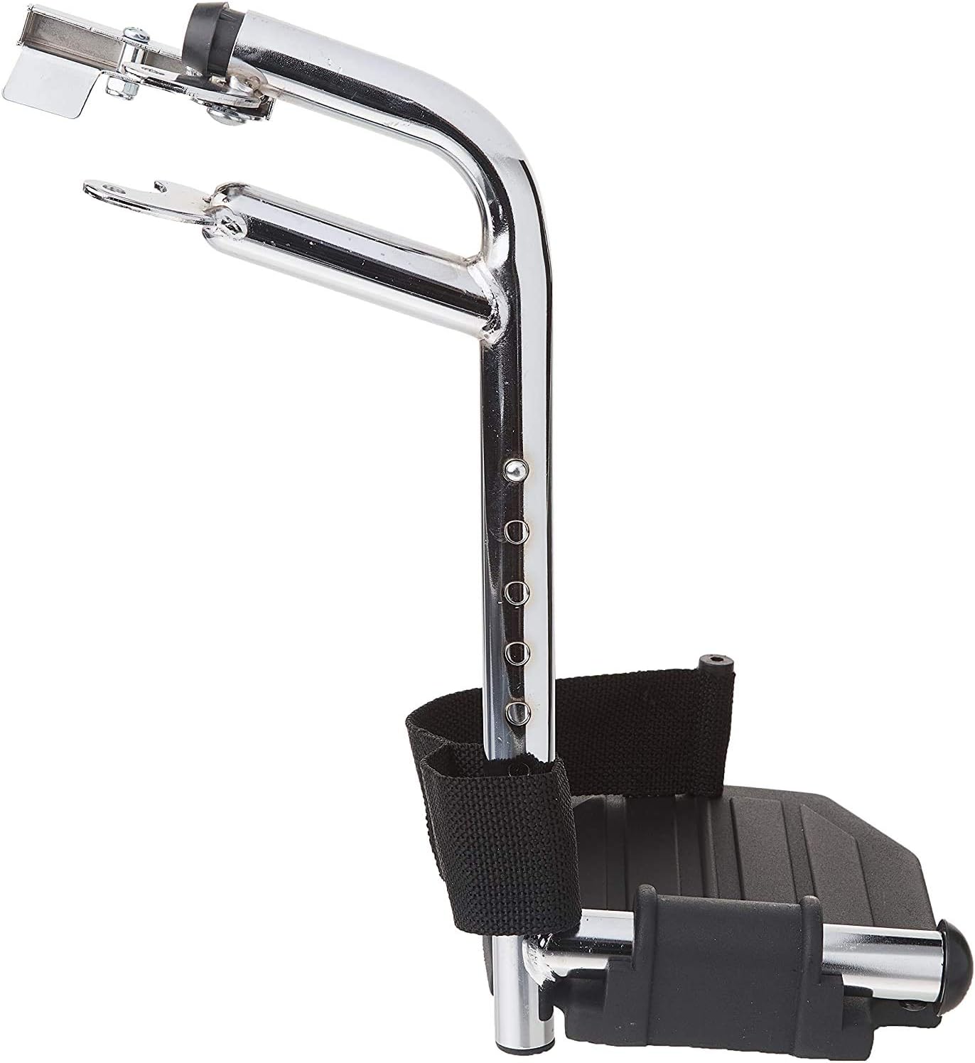 Wheelchair Swingaway Legrest Aluminum Footplates & Heel Loops (Pair) (Chrome) Wheelchair Swingaway Legrest Aluminum Footplates & Heel Loops (Pair) (Chrome)