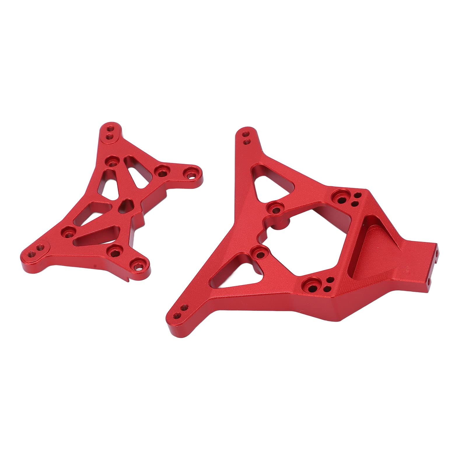 Zestaw przedniego tylnego amortyzatora Części zamienne ze stopu aluminium do LOSI 1/10 22S 2WD RC Car Wysoka wytrzymałość Odporny na wstrząsy Akcesoria do majsterkowania (Czerwony)