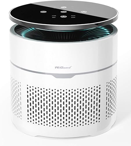 WeGuard Purificadores de aire HEPA para el dormitorio del hogar con luz UV el filtro HEPA H13 elimina el 9997 del cabello piel polvo bacterias virus