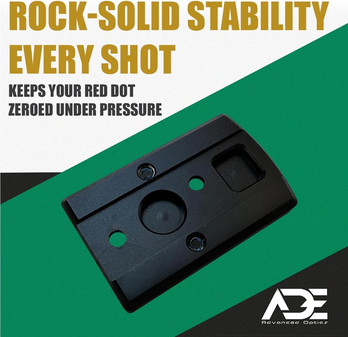 ADE Optic Mounting Plate for Ruger 57 / Ruger 5.7 Pistol - Compatible with Trijicon RMR/SRO, RD3-019 Stingray, RD3-022 Artemis,RD3-019 Stingray,RD3-020 Raptor,RD3-023,Holosun 407C,507C,508T Red Dot