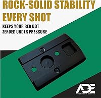 Vista 5 de ADE - Placa de montaje óptica para pistola Ruger 57/Ruger 5.7, compatible con Trijicon RMR/SRO, RD3-019 Stingray, RD3-022 Artemis, RD3-019 Stingray