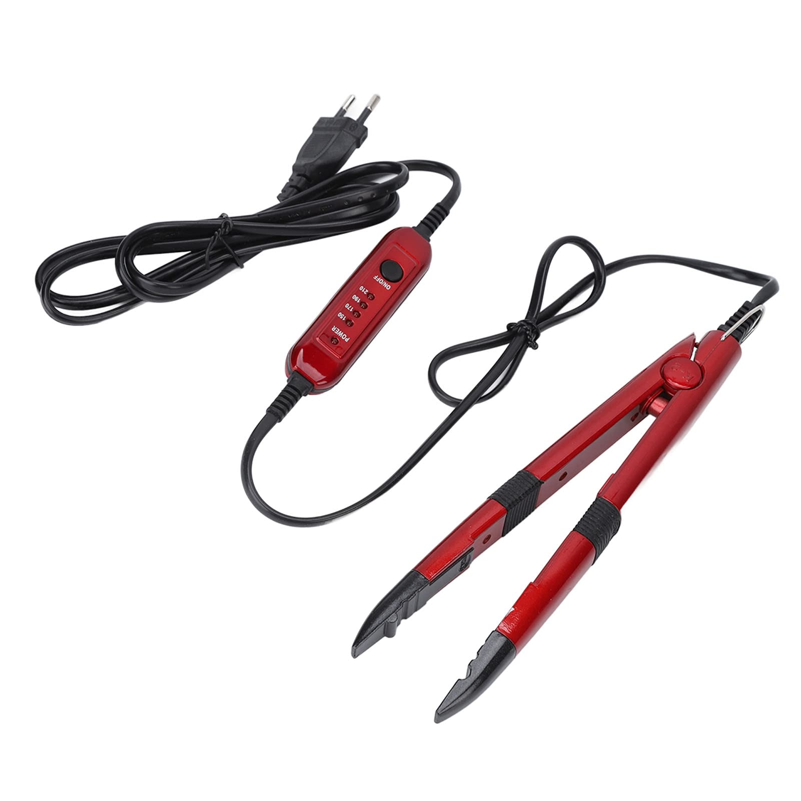 Yosoo Health Gear Pince chauffante pour extensions de cheveux naturels avec feuille d'isolation thermique, température constante, 220-240 V