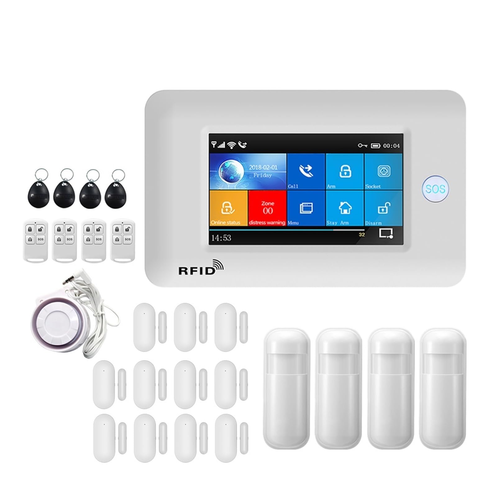 Alarma WiFi GSM con tasa cero de falsos positivos y control por app para seguridad sin errores