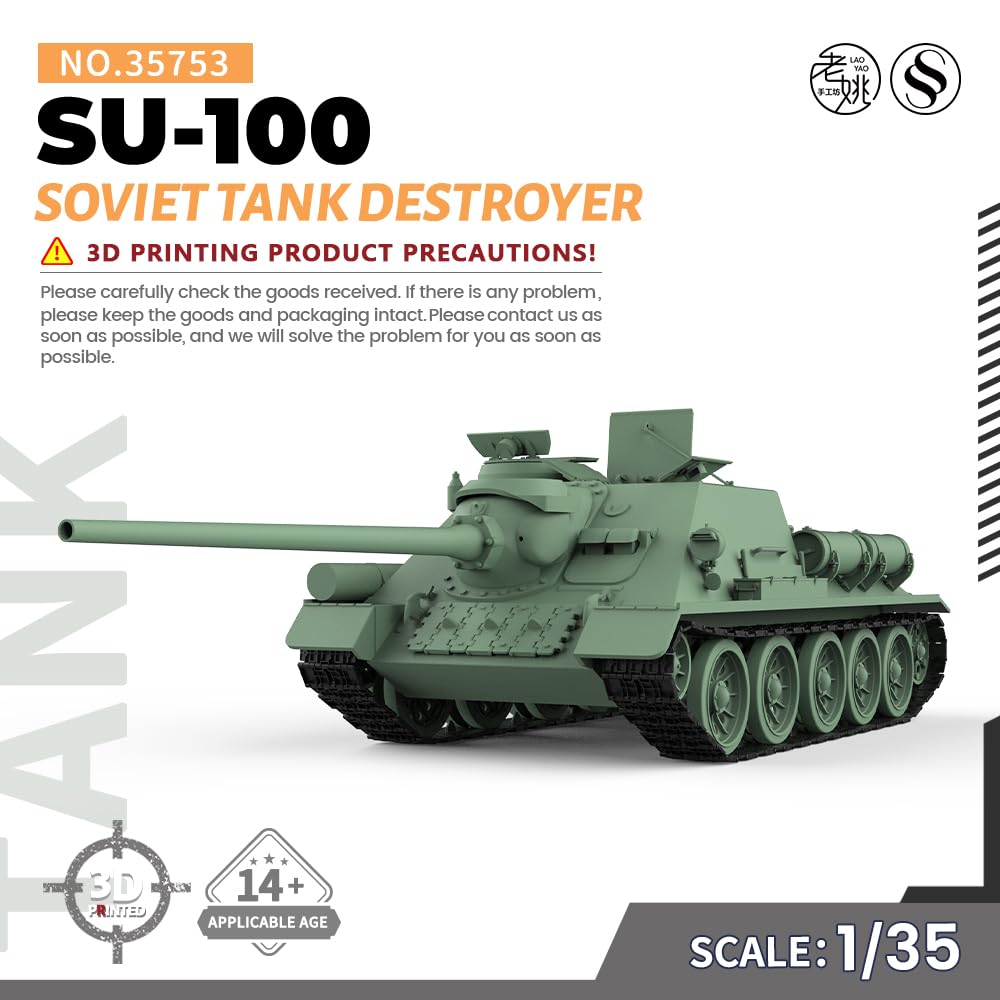 MRY-SFW SS35753 1/35 radziecki niszczyciel czołgów SU-100 zestaw wojskowy