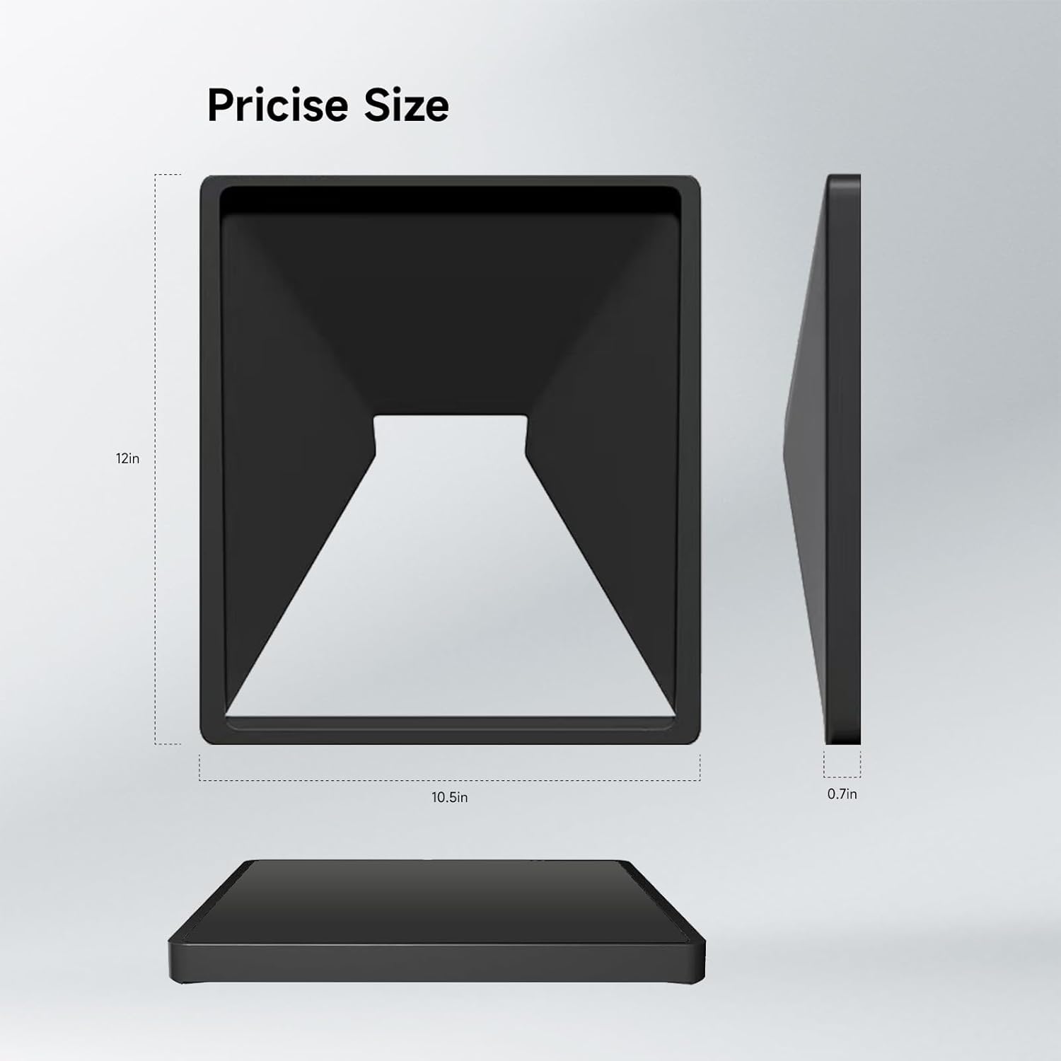 Starlink Mini Protective Cover-Liquid Silicone Starlink Mini Case-Accessories for StarlinkMini -StarlinkMini Cover with Anti-Reflective Sticker (Black) - Image 5