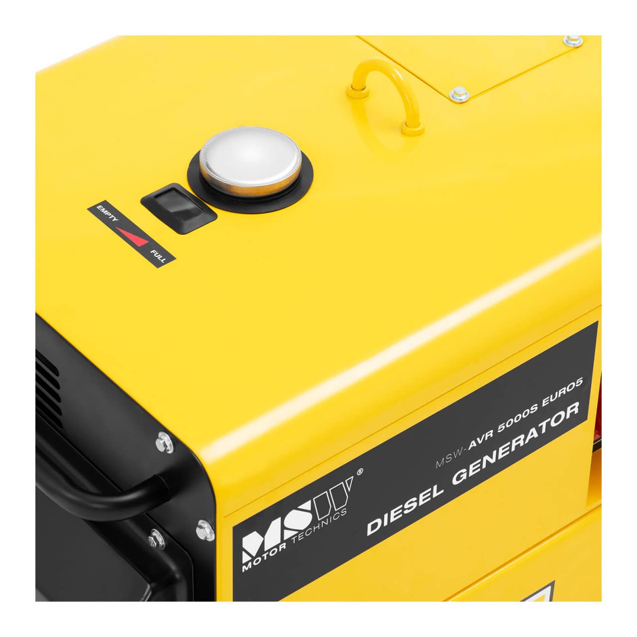 Groupe électrogène Diesel MSW 8500W MAX – 230/400V, 30L, Autonomie 12h – Mobile, Silencieux, Conforme Euro 5 – Pour Chantier, Maison, Urgences