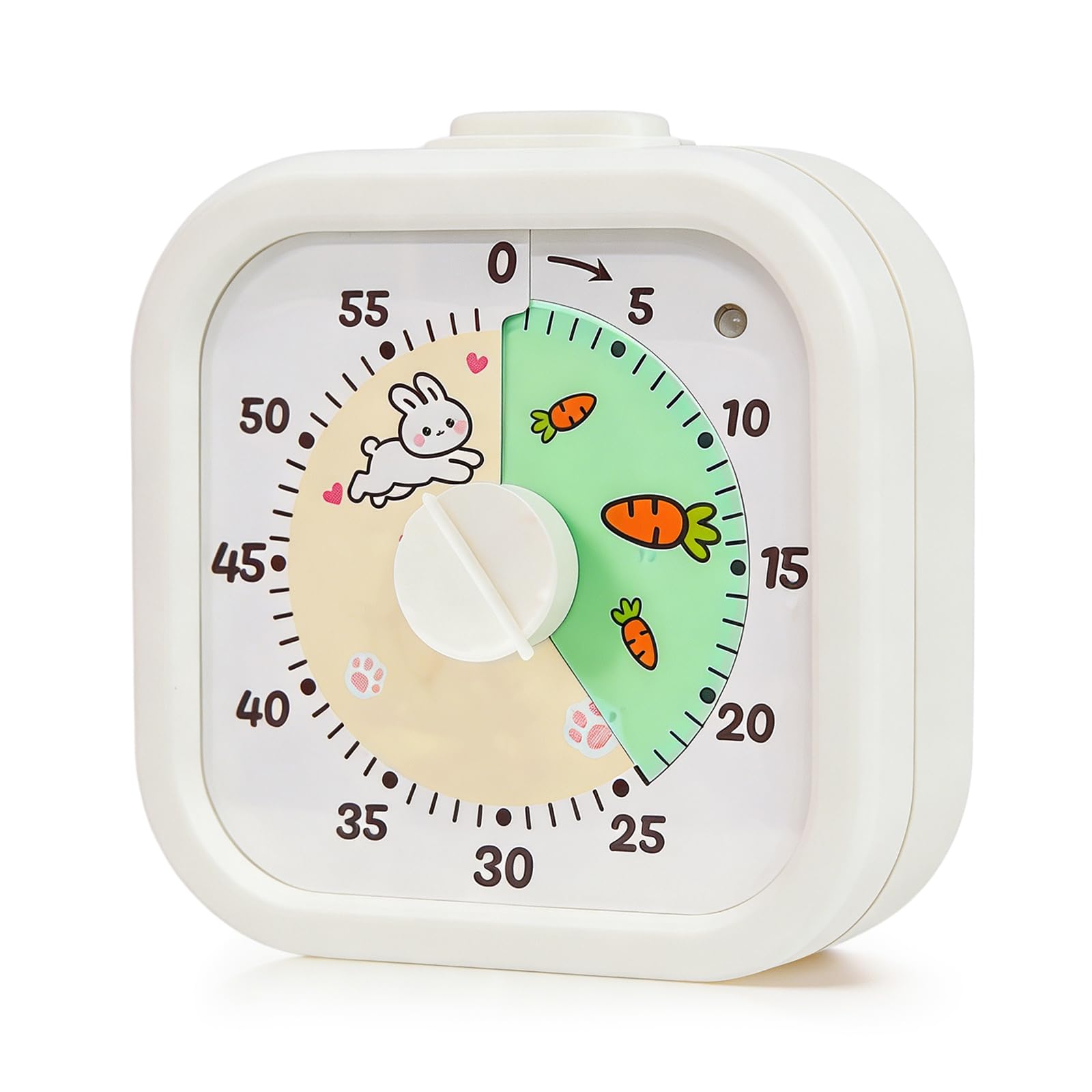 Flintronic Visual Timer for Kids, 60 Minute Visual Countdown, Silent Operation Time Management Tools with Cute Cartoon Design for Classroom, Home, Kitchen, Office