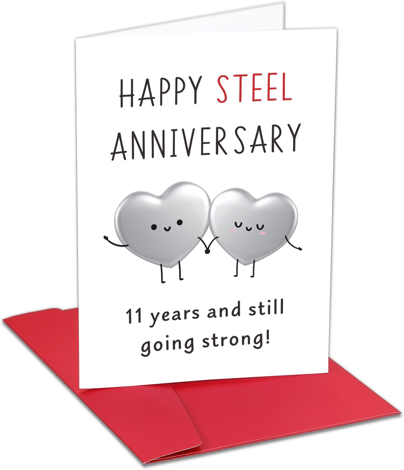 Amazon.com : Happy 2nd Anniversary Card - 2 Year Anniversary Card Gifts ...