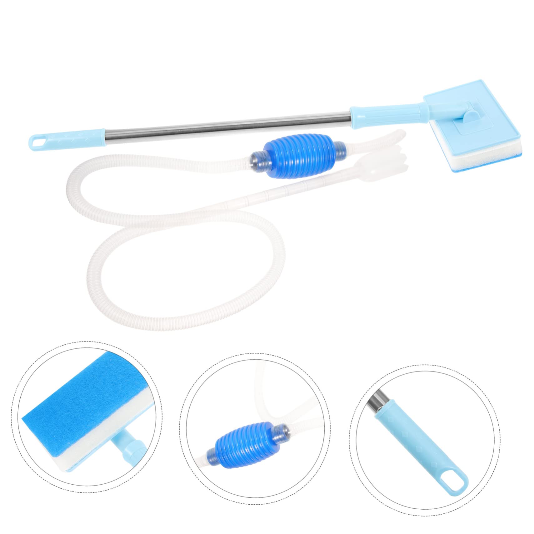 Kisangel 5 Sätze Wasserwechsler für Aquarien aquarienstaubsauger Aquarium reinigungspumpe Aquarium Reinigungssystem Aquarium Sauger Wasserreiniger für den Haushalt Aquarienwerkzeuge Plastik