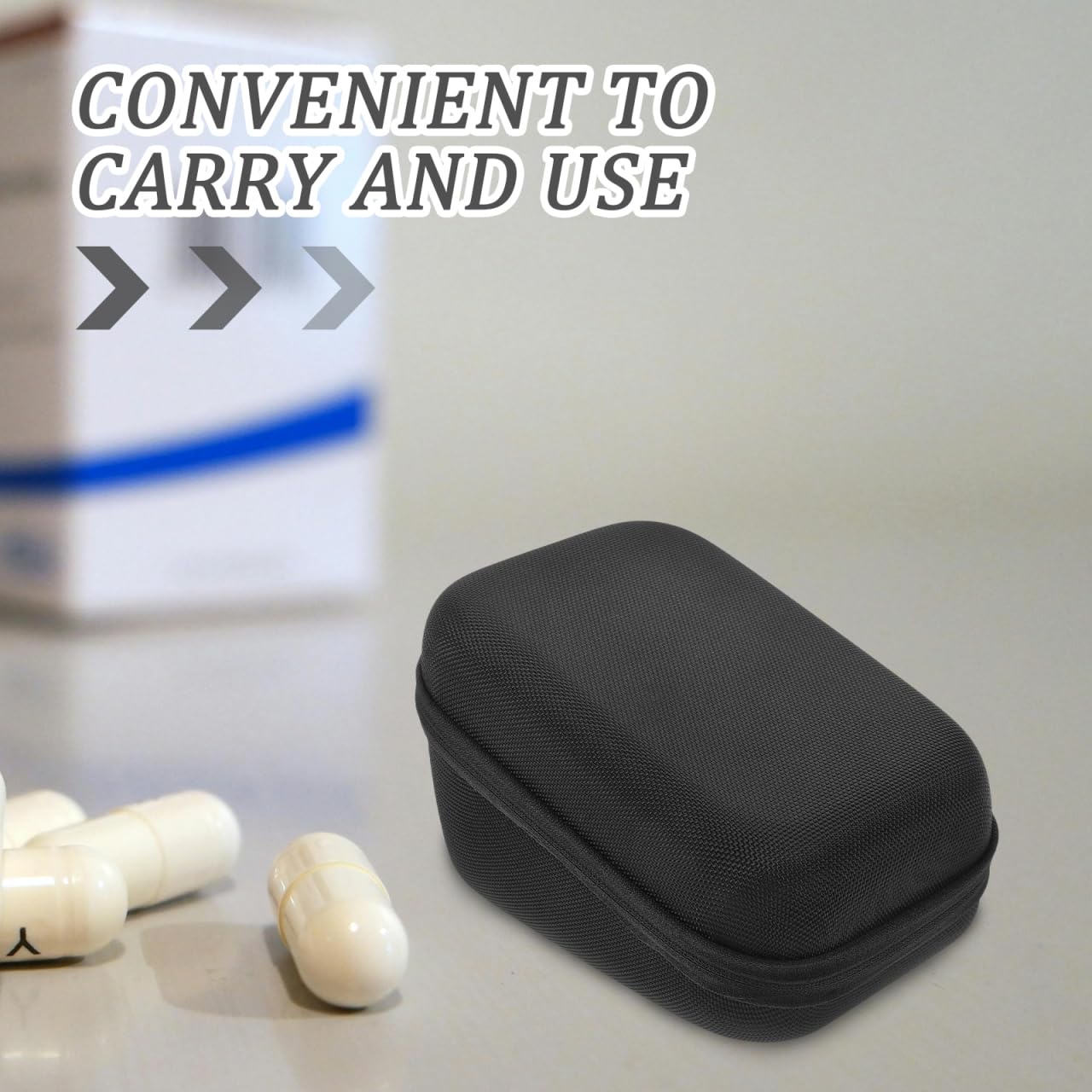 Bolsa De Almacenamiento para Monitor De Presión Arterial Estuche Rígido Protector con Compartimentos Múltiples para Viaje Y Uso Médico