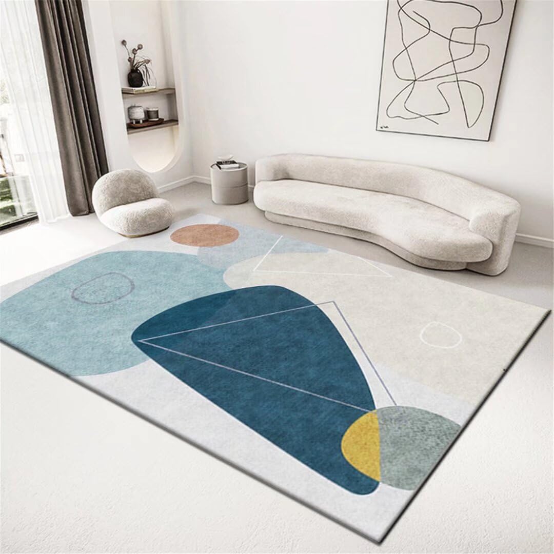 Alfombra interior de salón moderno RUGMRZ texturizada y lavable de 120x180 cm