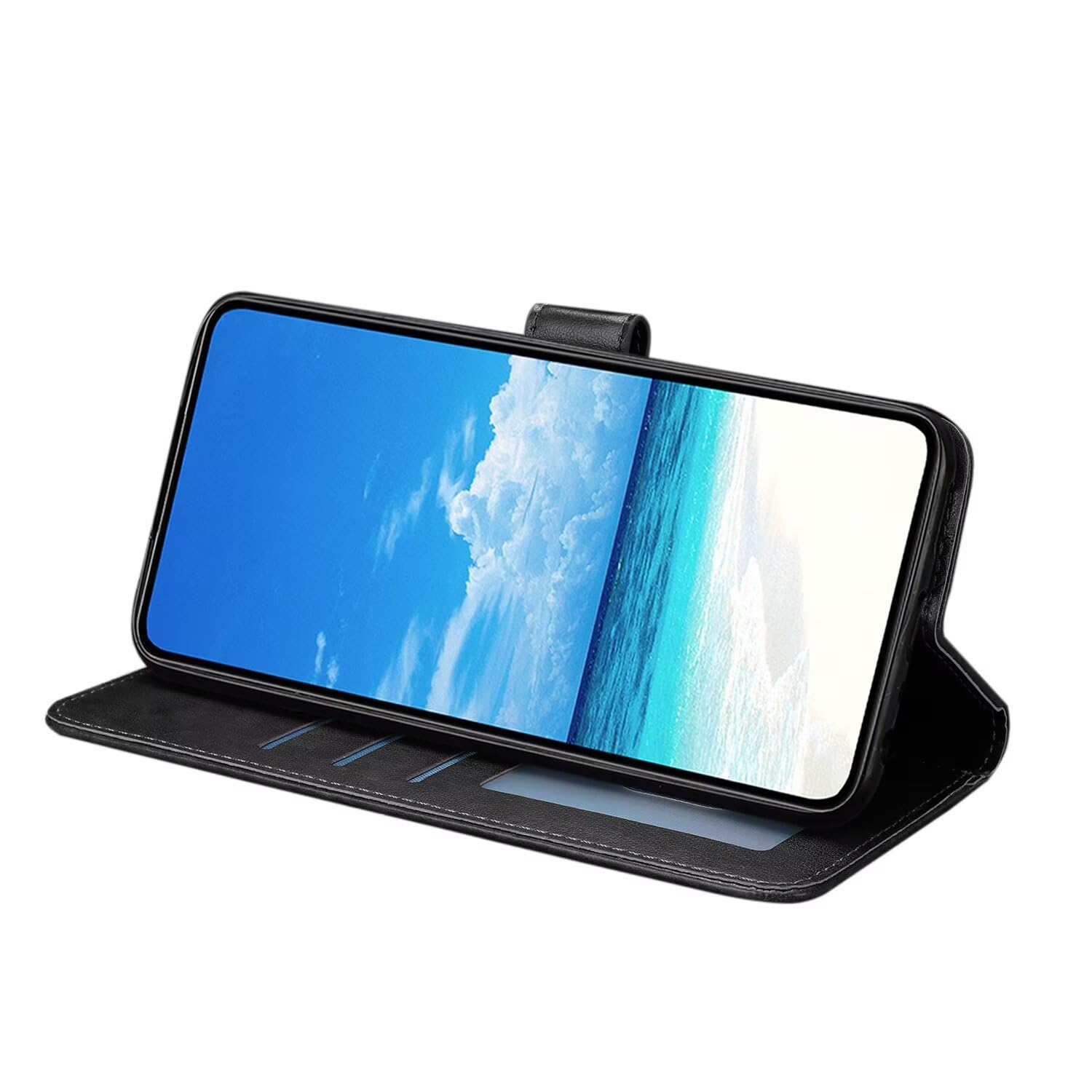 Amazon.com: ZXL Black Butterfly Embossed Wallet Case for