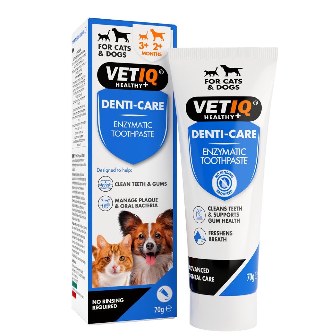 VETIQ Denti-Care Enzymatic Toothpaste for Cats & Dogs (70g)