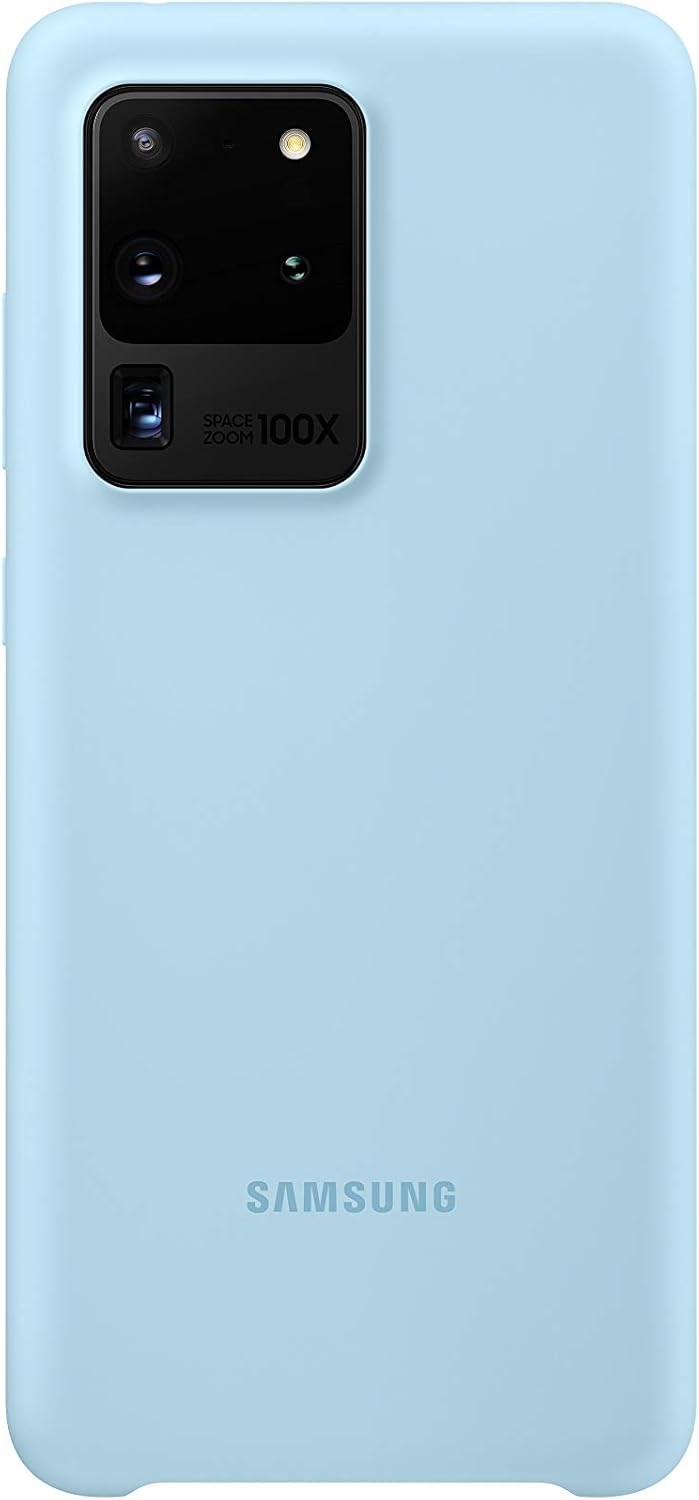 Samsung Galaxy S20 Ultra Case, Silicone Back Cover - Blue (US Version with Warranty) (EF-PG988TLEGUS)