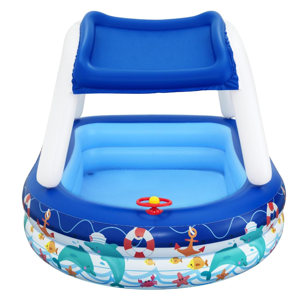 Bestway Piscina Familiar Sea Captain 213X155X132