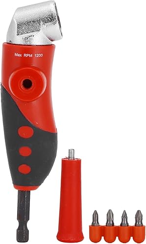 Destornillador eléctrico de ángulo recto, destornillador de vástago hexagonal de 14 pulgadas, destornillador de ángulo de 105 grados, juego de