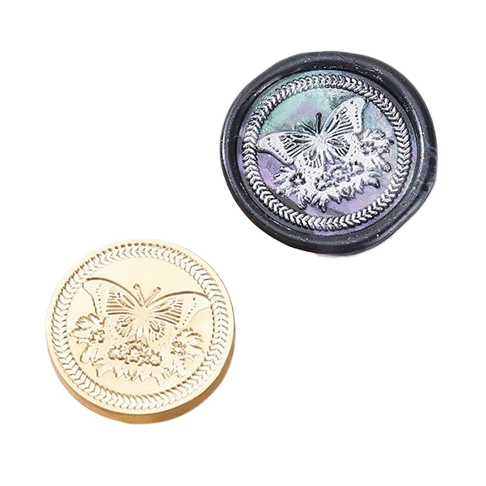 CRFFZ Series Wax Seal Stamp Sealing Wax Stamp for Envelopes Wedding Invitations Cards Gift Wrappings Decorations Seal Butterfly Series Sealing for Envelope Invitation Cards