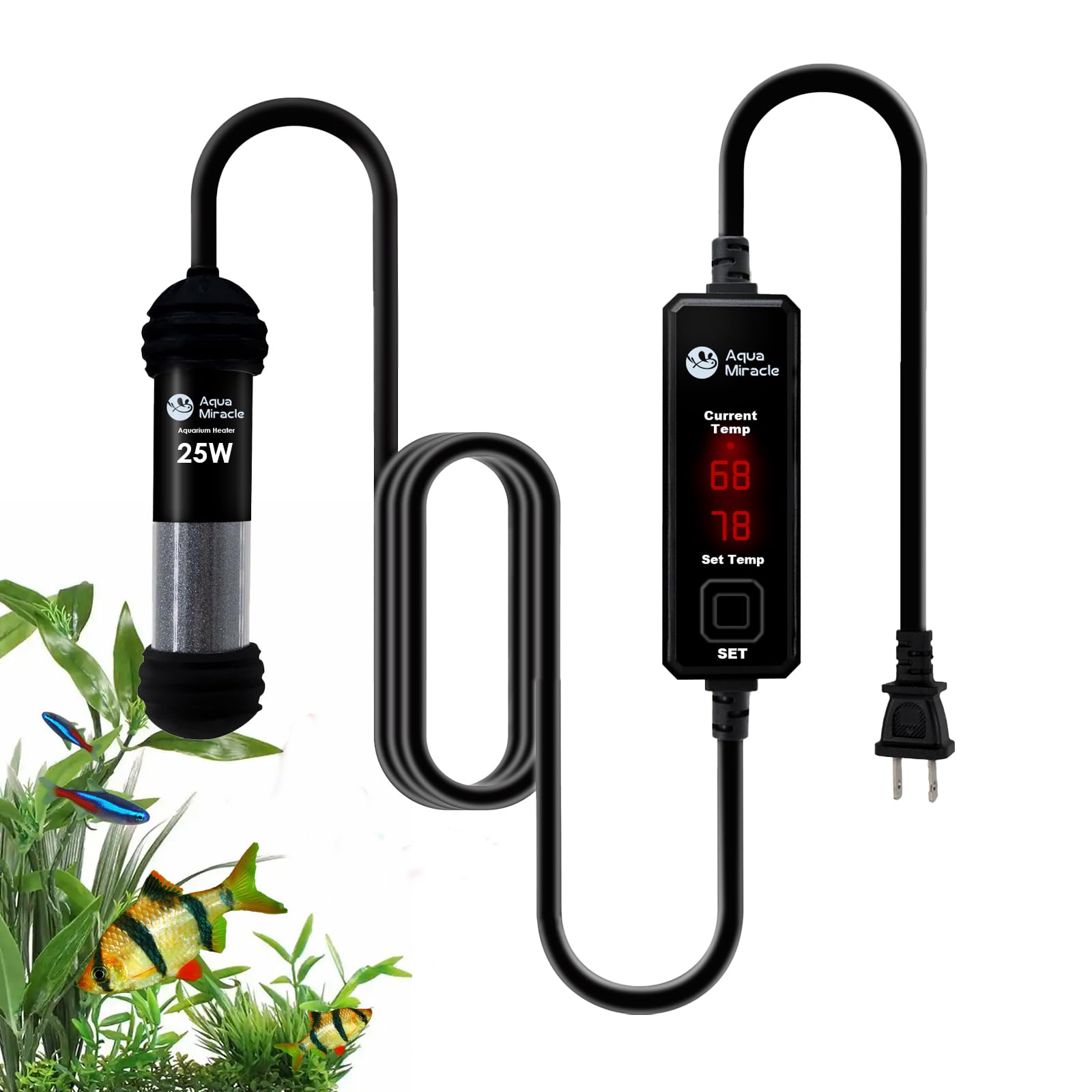 AquaMiracle 25W Small Aquarium Heater