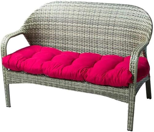 Cojín de banco para interiores y exteriores, cojín de algodón para muebles de jardín, 51.2 x 19.7 pulgadas, cojines de asiento de mimbre para patio,