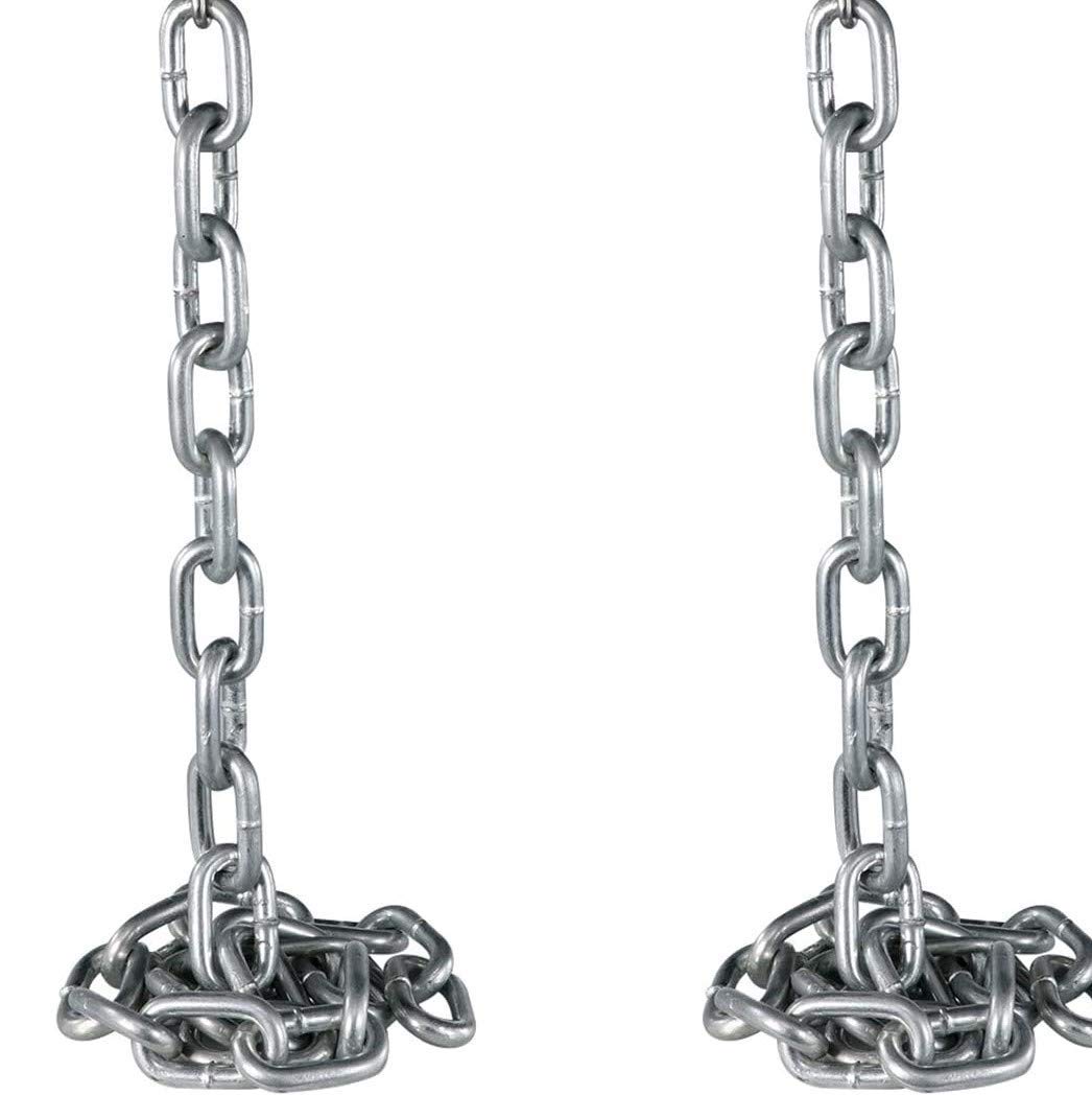Weight Lifting Chains Set of (2) 1/2 x 5ft Galvanized Steel 28lbs