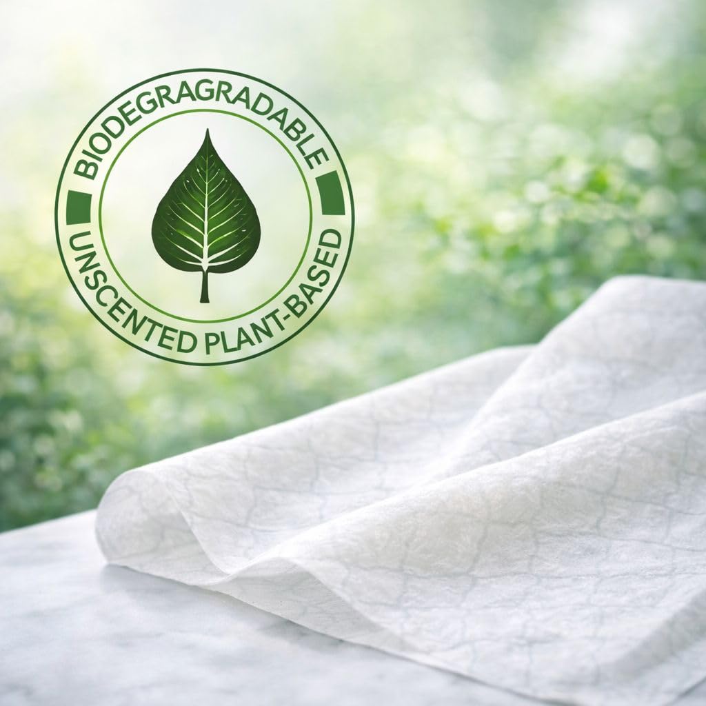 Flushable Wipes for Adults – Unscented with Aloe & Vitamin E – Septic Safe, Thick & Gentle Bathroom Wipes. 24 Pack, 1152 Wipes.