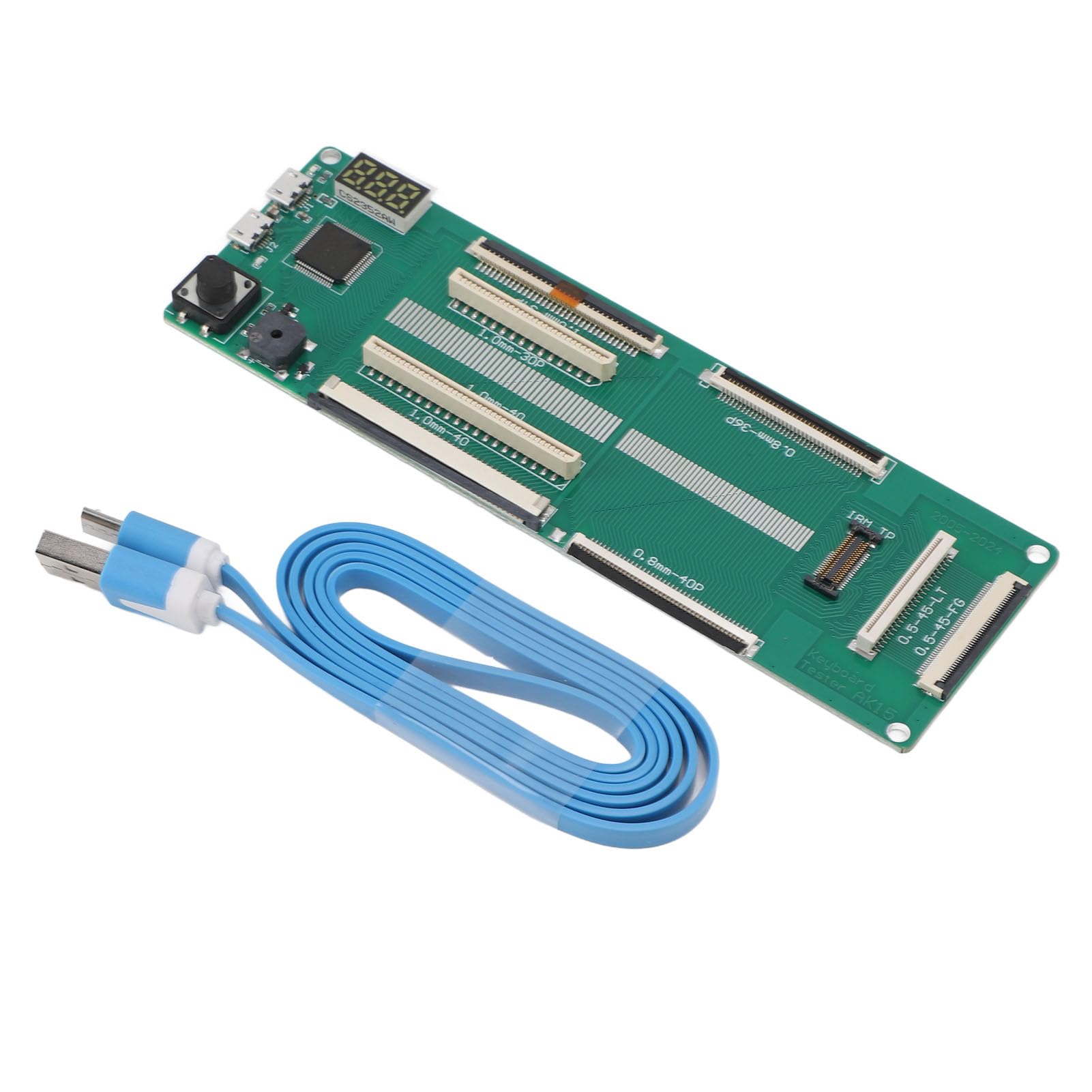 Generic Tester per Tastiera Portatile Strumento di Test Durevole con Display Digitale per Varie Marche di Tastiere Design Portatile con Cavo USB, Dimensioni Compatte per gli Appassionati di Tecnologia