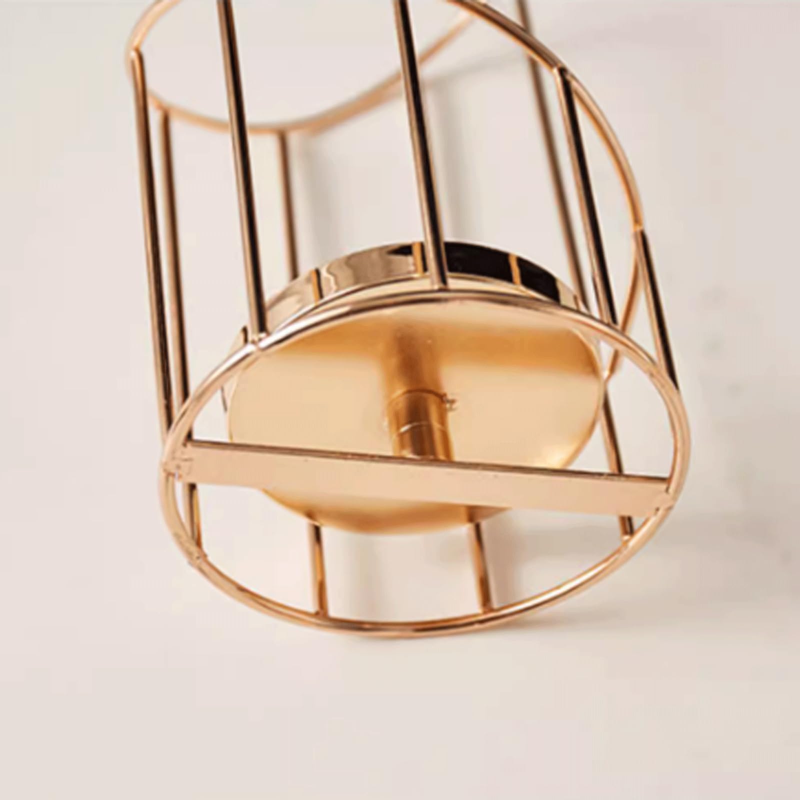 Kerzenhalter mit Metallrahmen, Kerzenhalter aus Glas, Kerzenbechersäule, Kerzenhalter aus Glas für Hochzeitsdekoration und Esszimmerzeremonie-Dekor