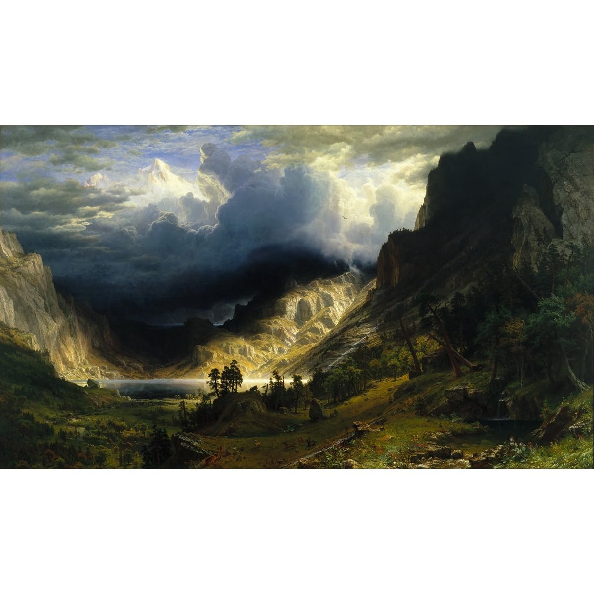 Poster tempête montagnes Rocheuses ARTICULOZY 76x101 cm grand format - 2