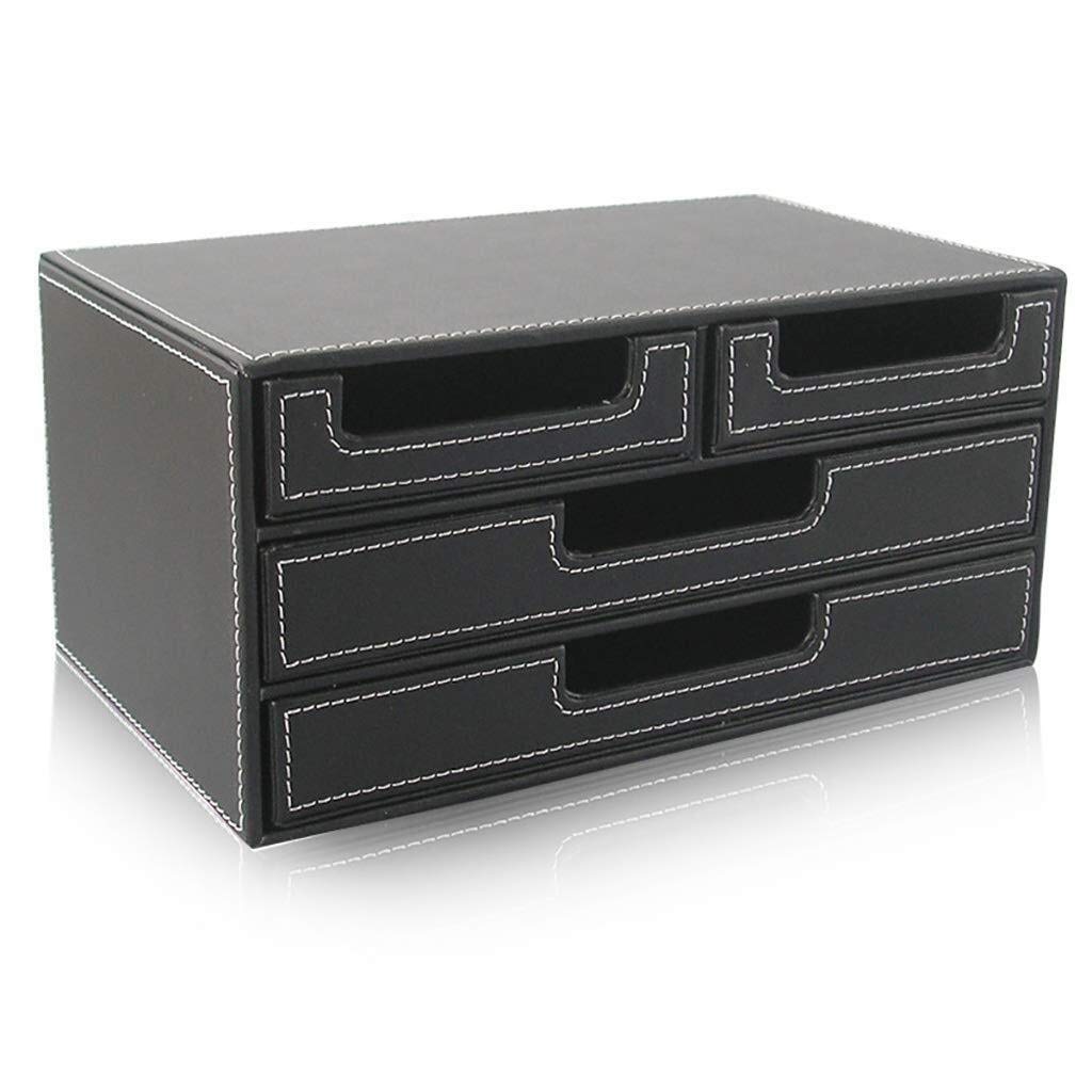 Mueble archivador negro JFDBGU con cajón de fichero móvil para oficina y hogar