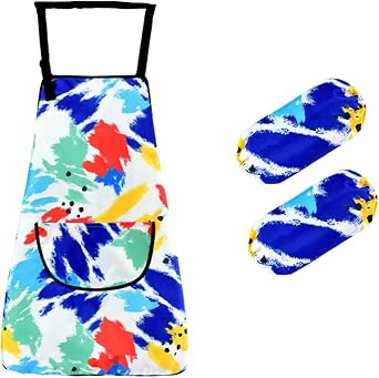Huahui Kids Art Smock Waterproof Child Painting Apron
