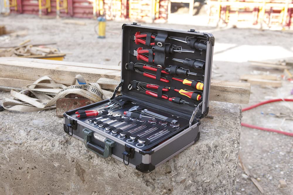 'KS Tools 922.0731 Set 130-teilig Maintenance 1/4 – 1/2 " | Ultimate Wartungskoffer 1/4 - 1/2 Zoll, 131-teilig, Profiwerkzeug, Chrom-Vanadium