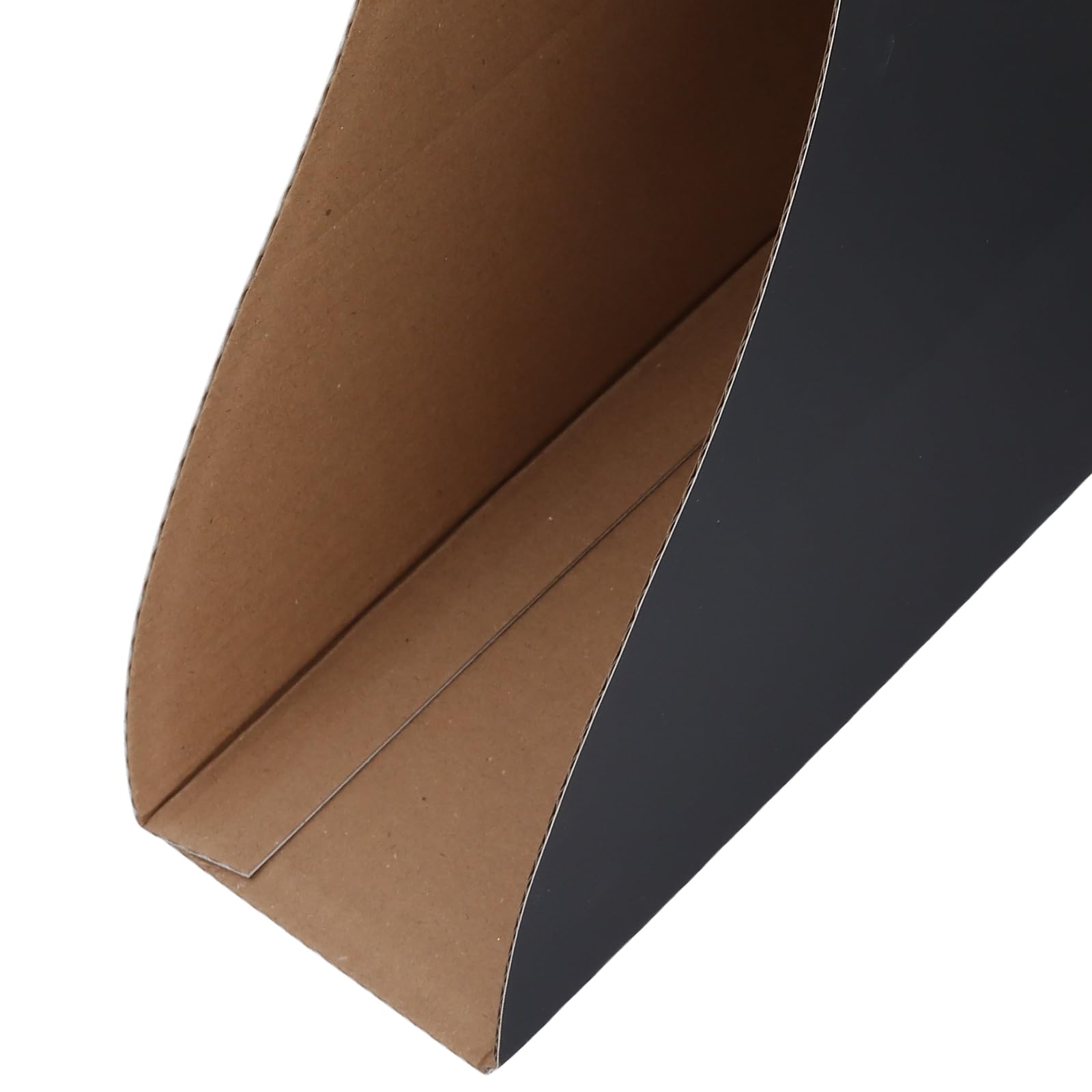 JEUIHAU Paquete de 12 soportes para revistas de cartón negro 26 x 9 x 27 cm