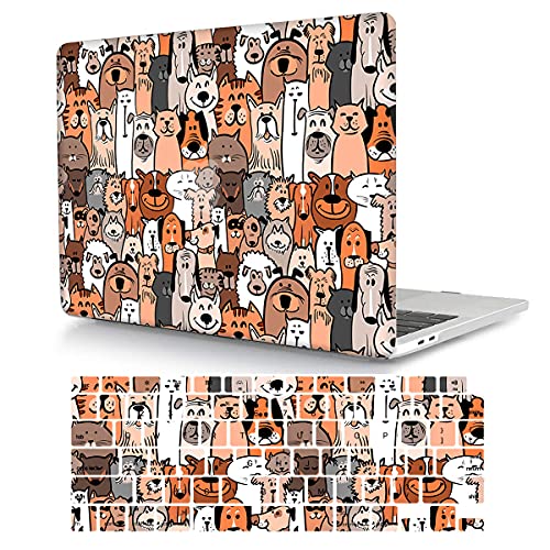 Funda MacBook Pro 15 para oficina y universidad con carcasa dura estampada y protector teclado