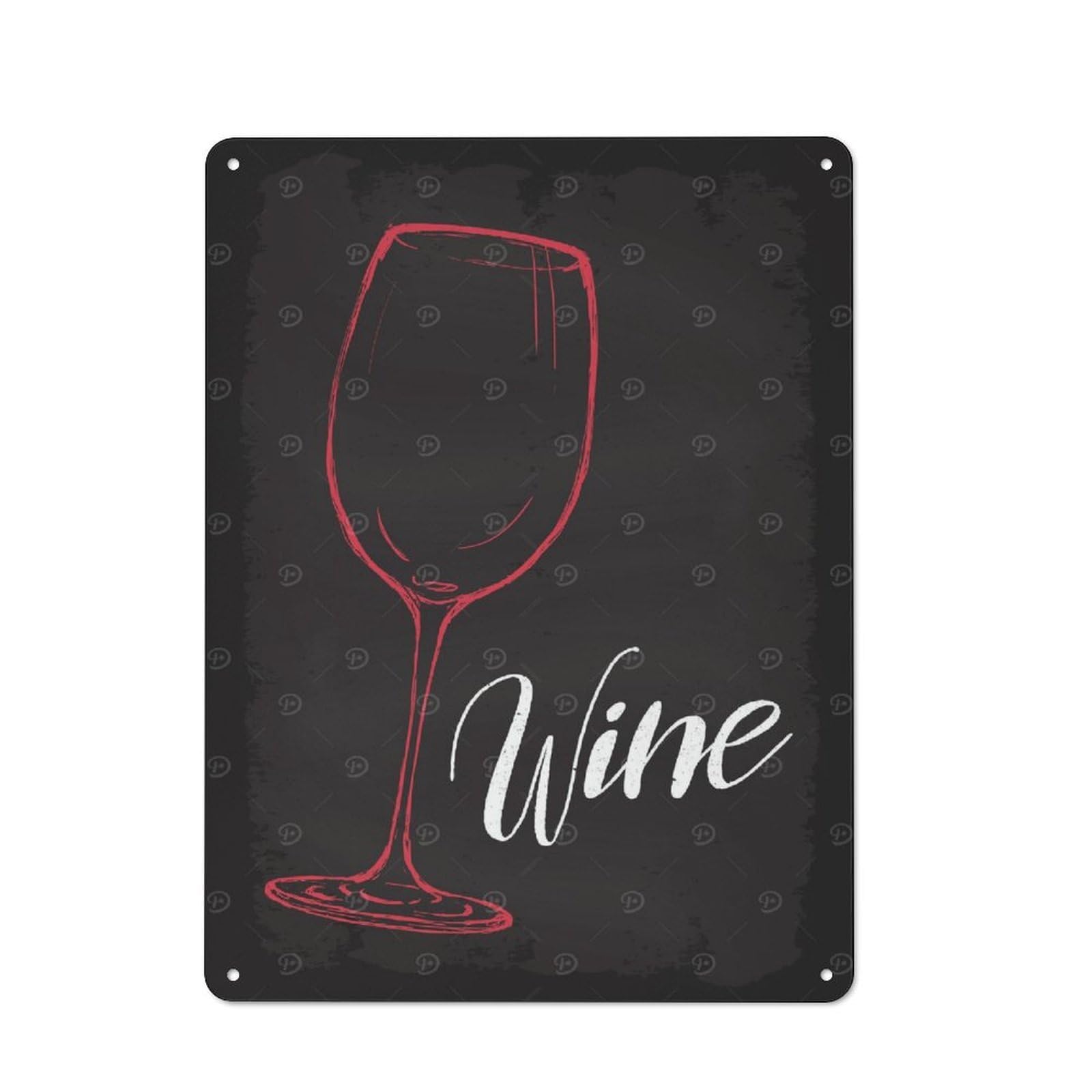 Junmoney Drink Wine Metal Wall Sign 40X30cm Featuring For Garage Wall, A Housewarming Gift For People Furnishing A Garage