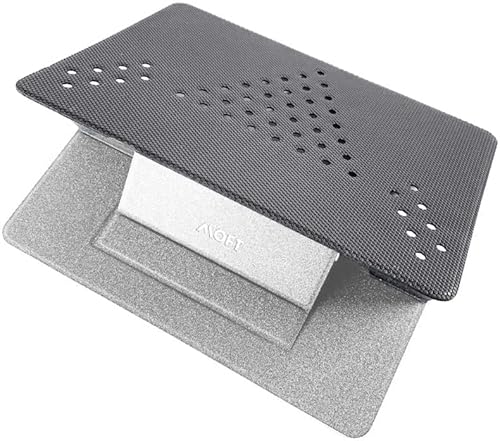 MOFT 【新アップグレード版】放熱穴付き ノートパソコンスタンド PCスタンド 二段階調整可能 超軽量 超極薄 折り畳式 人間工学設計 磁石設計 腰痛/猫背防止 Macbook Pro/Air/タブレット/その他ノートPC 最大15.6インチまで対応 (非粘着式, シルバ ー)