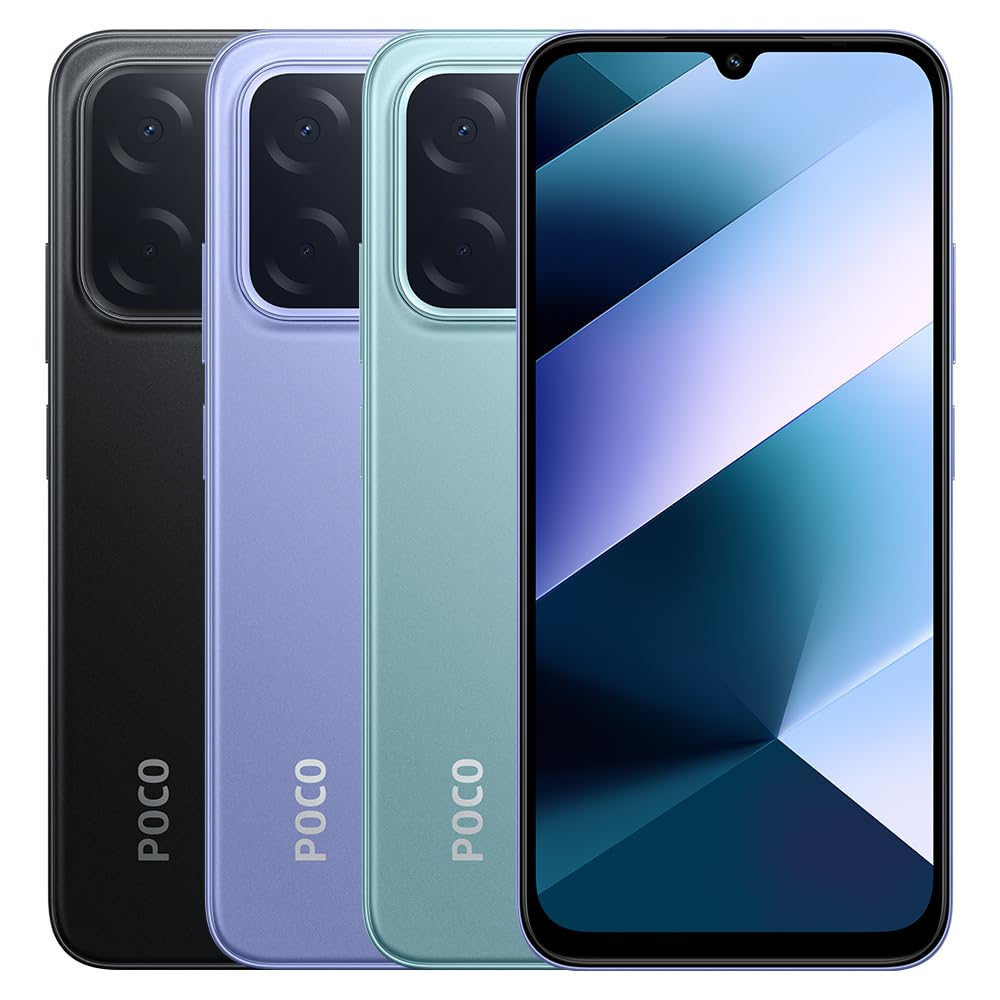 XIAOMI POCO C85, Smartphone 8+256 Go, écran 6,9 Pouces 120 Hz, Design 7,99 mm, MediaTek Helio G81-Ultra Octa-Core, Double caméra 50 MP avec IA, 6000 mAh, Noir (avec Chargeur Inclus