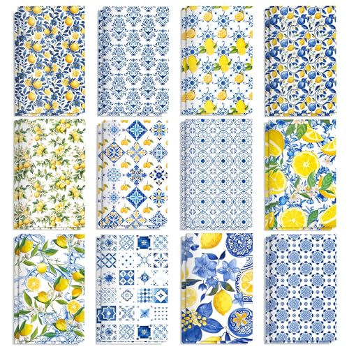 Carnet de notes de poche citron OXYLIPO lot de 24 petits cadeaux d'invités pour pochette surprise