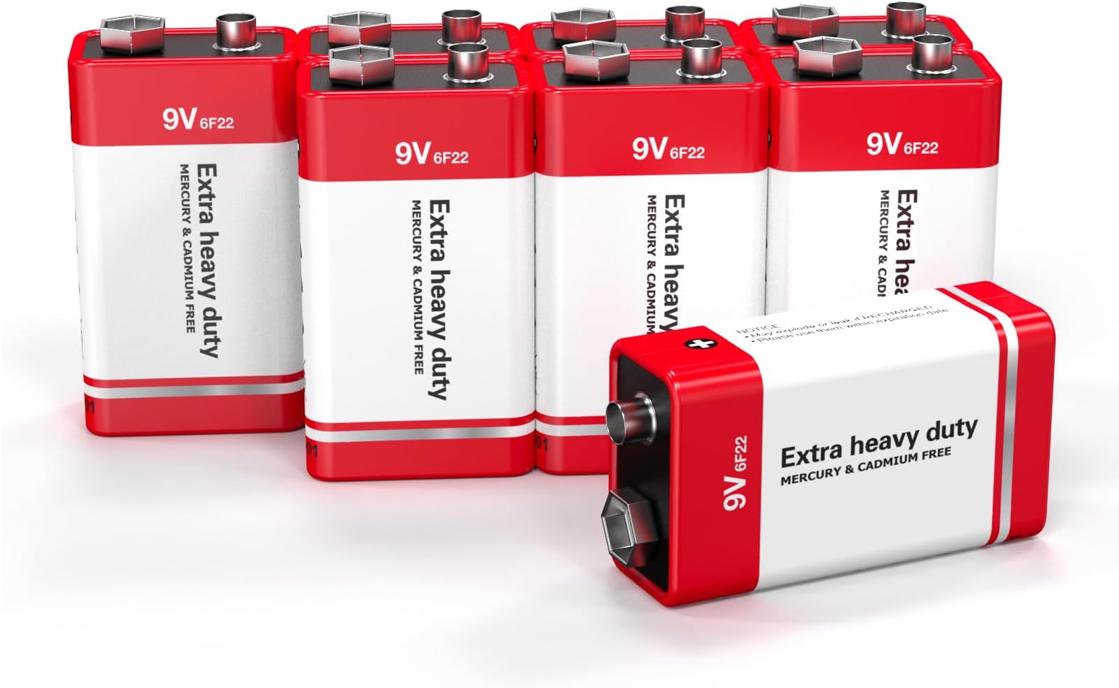 YKM 24 Pack 9V Batteries 9 Volt Battery for Smoke Detector