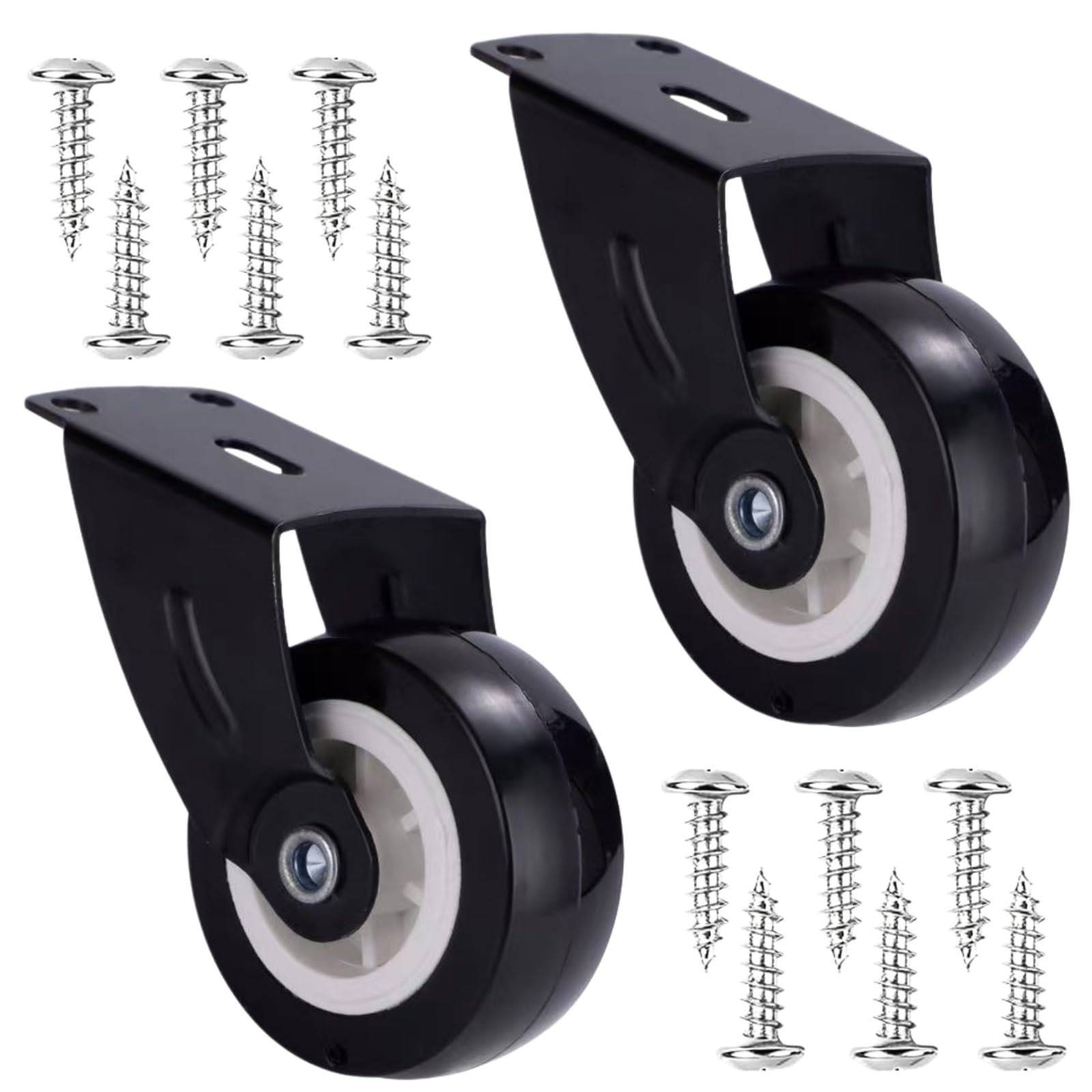 2pcs Heavy Duty Castor Wheels for Gates Furniture Sliding Door Roller Kit