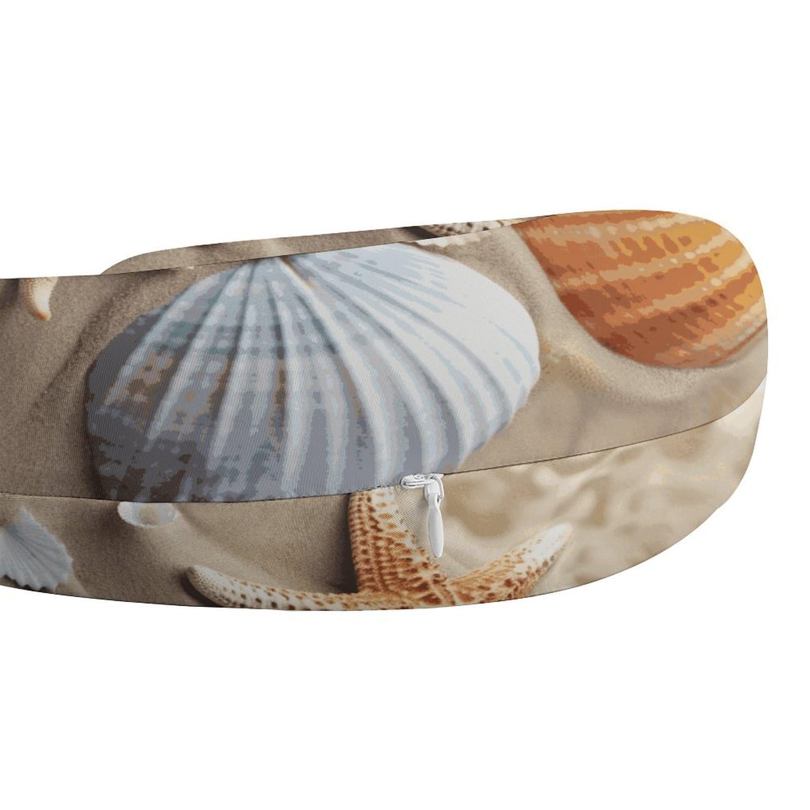 Almohada en forma de U de concha de mar, núcleo de almohada de espuma viscoelástica, cojín, proporciona apoyo para el cuello, almohada de viaje, adecuada para aviones, coches, hogares y