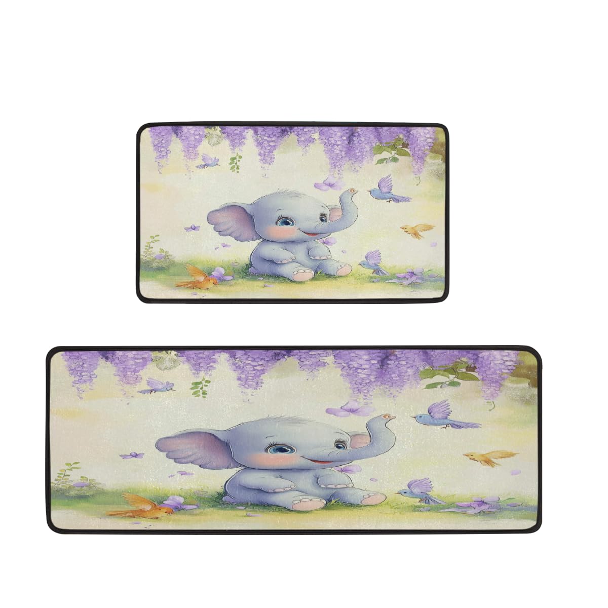Tapis de cuisine antidérapants pour créer une ambiance lavande et cocooning