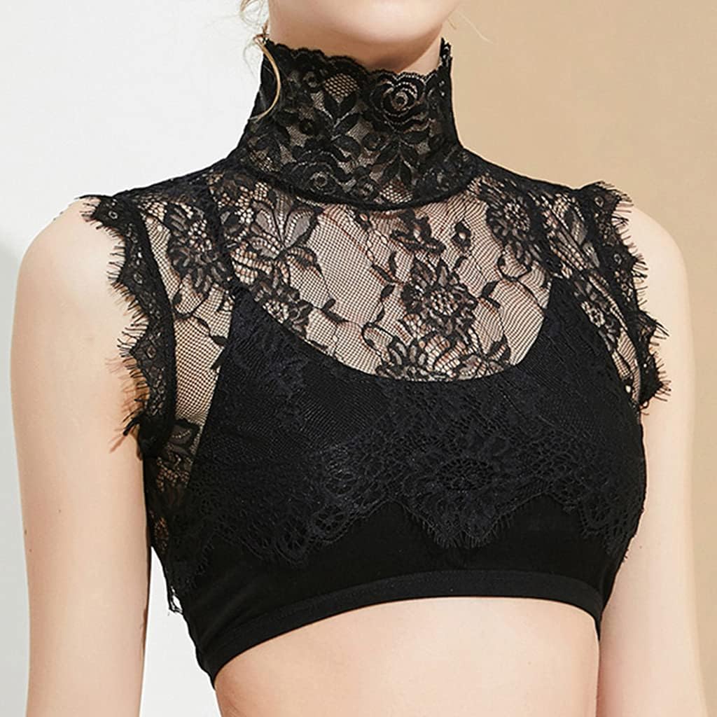 Detachable False Collar Embroidery Neck Ruff Cape Covering For Women Girls Elegant For Women Lace Lace