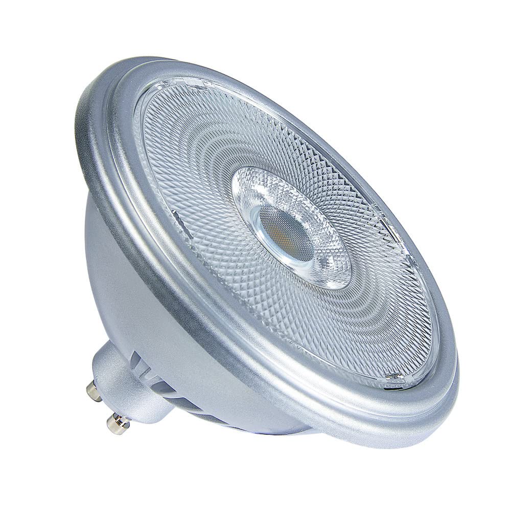 SLV Lampe LED QPAR111 / Ampoule LED GU10 3000 K 12,5 W 950 lm Argenté à intensité variable