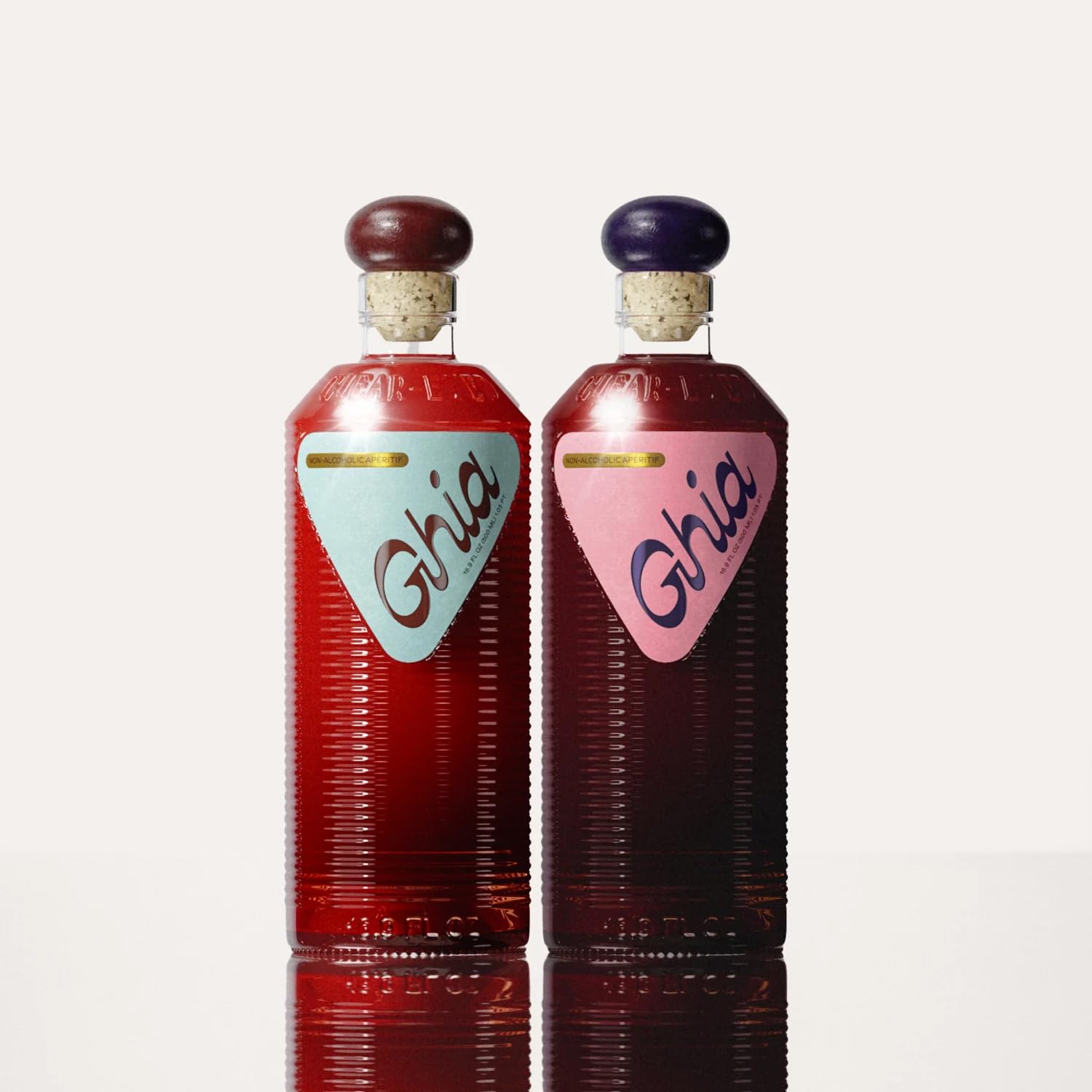 Ghia Non-Alcoholic Apritif Combo, Original and Berry Variety Pack 500ml (2-Pack) | Botanical Mediterranean-Inspired Spirit Mocktail & Cocktail Mixer | Holiday Gift Set Original & Berry 2-Pack