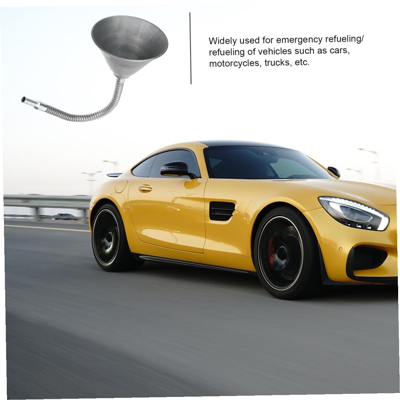 Cabilock Embudo De Aceite De Flexible Tubo Embudo De Aceite Para Para Coche y Moto