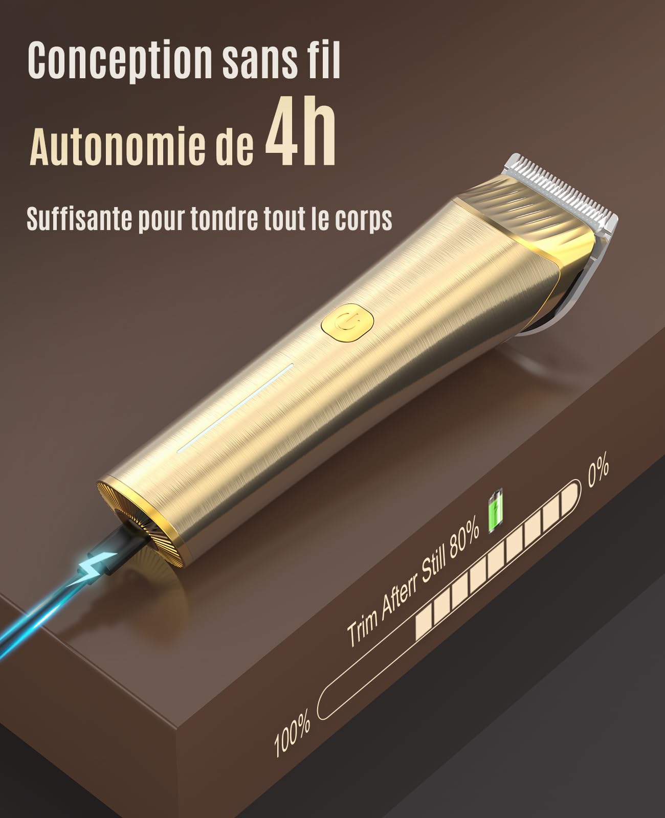 oneisall, tondeuse sans fil pour chevaux professionnelle silencieuse robustes à 2 vitesses à faible bruit, Conçu pour les chevauxs à poils longs/épais