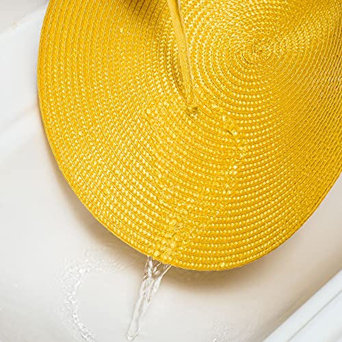 image for AHHFSMEI Round Braided Placemats 15 Inch Round Table Mats for Dining T