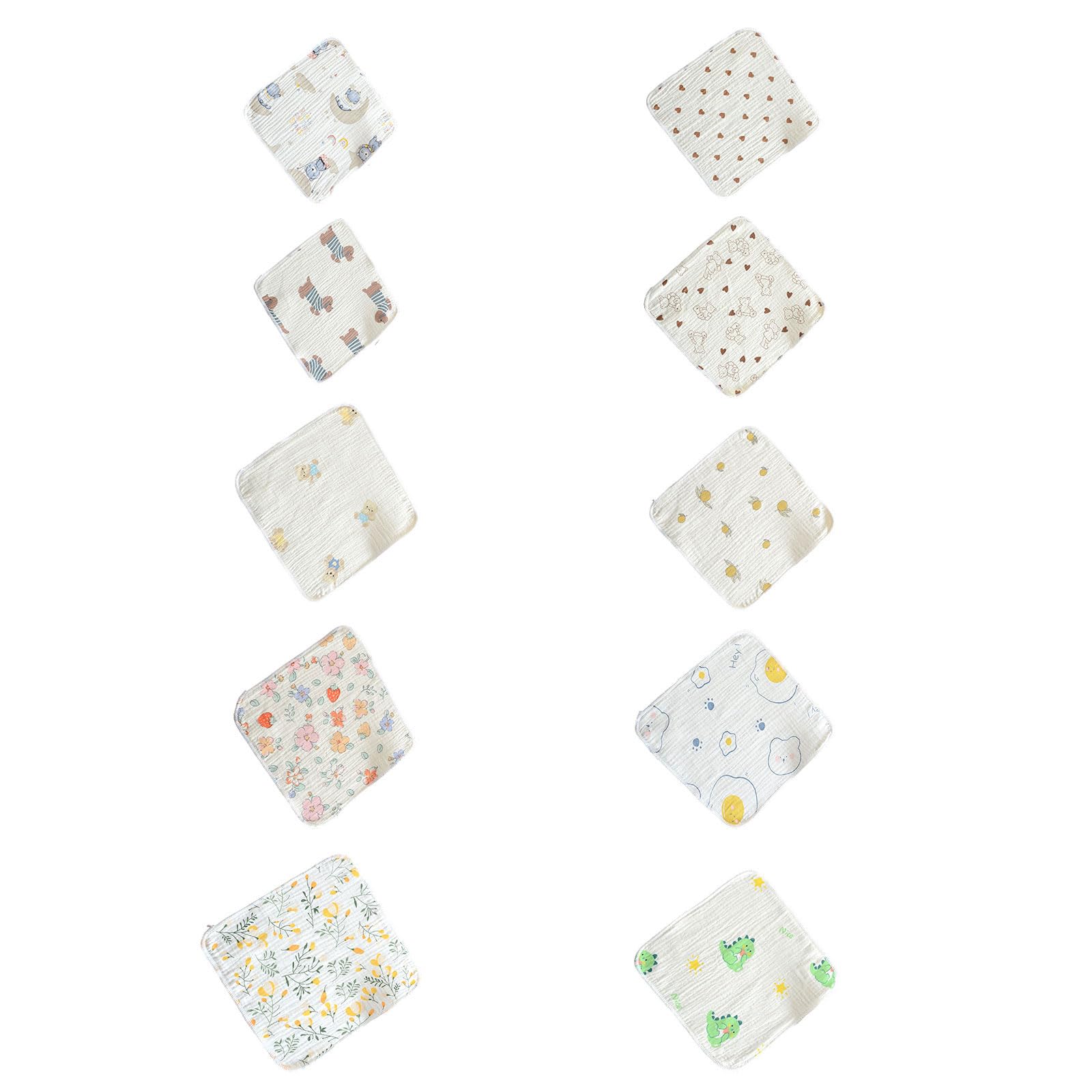 Oxxggkao Gentle Cotton Gauze Washcloths for Sensitive Skin and Care Cotton Face Towel