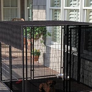 Dog cage cover sunblock shading cloth net mesh tarp dog kennel shade cover 90 sunblock shading cloth net mesh tarp 10×10 ft for outdoor large pet crate   cucciolini doodles