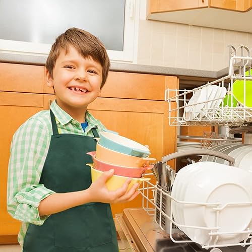 Miniatura 8 de SINLAND Kids Apron with Pocket 2 Pack Children Chef Apron for Cooking Baking Painting